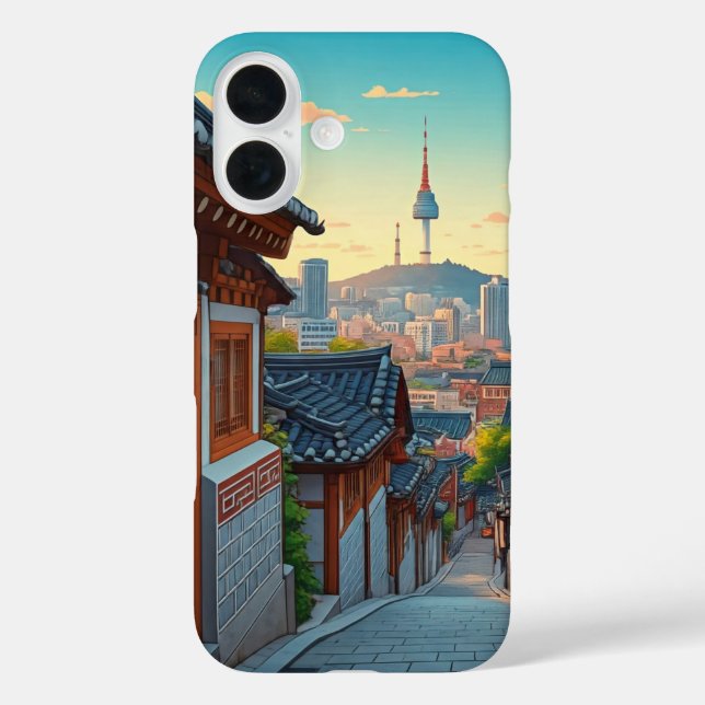 Seoul Bukchon South Korea Sunset Case-Mate iPhone Case (Back)