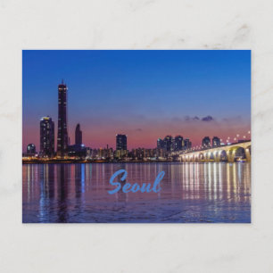 Seoul Capital of South Korea City Skyline Postcard