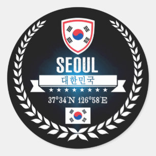 Seoul Classic Round Sticker