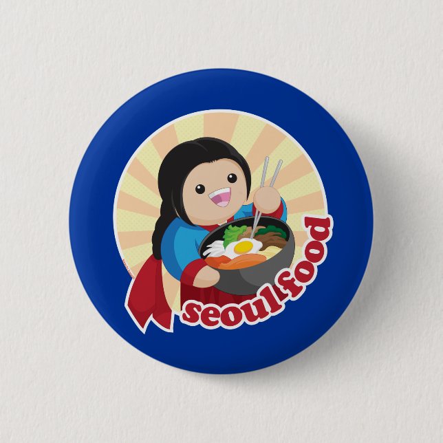 Seoul Food 2 Inch Round Button (Front)