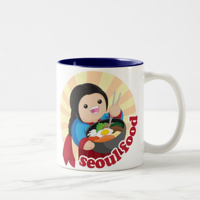 Seoul Food Two-Tone Coffee Mug (Right)