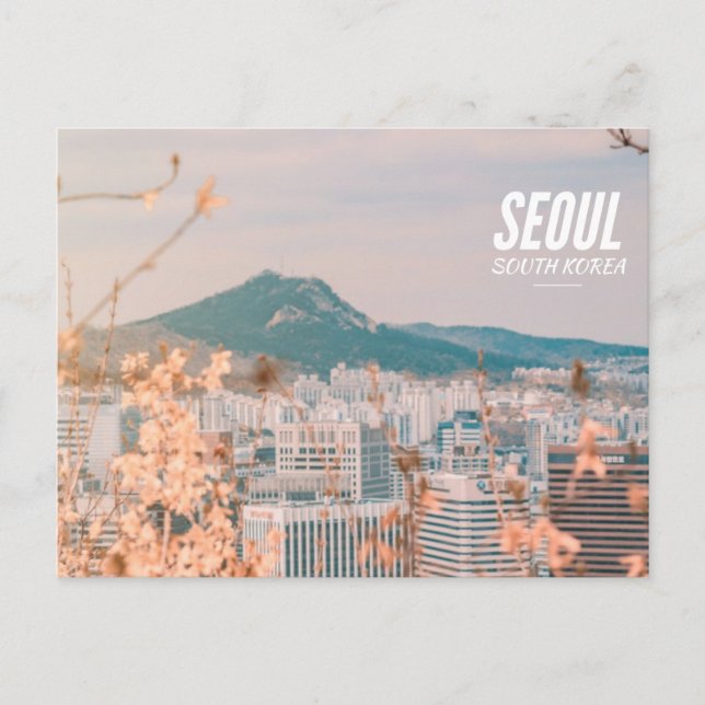 Seoul (front) Mountain Image (back) Postcard (Front)