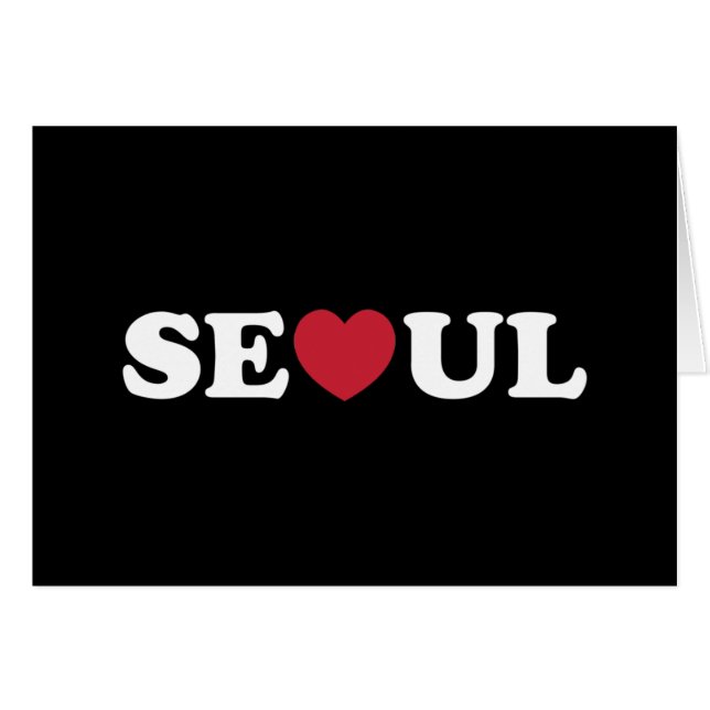 Seoul Love Heart Card (Front Horizontal)