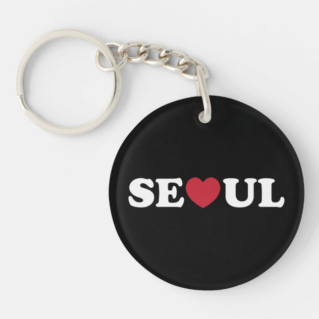 Seoul Love Heart Keychain (Front)