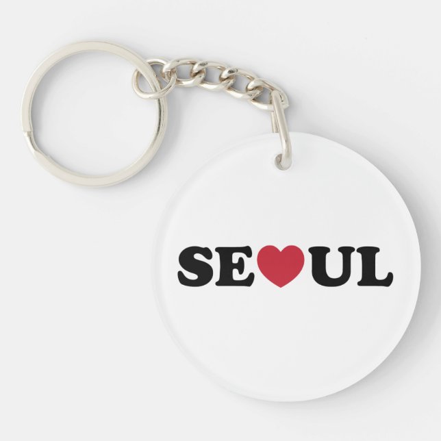 Seoul Love Heart Keychain (Front)