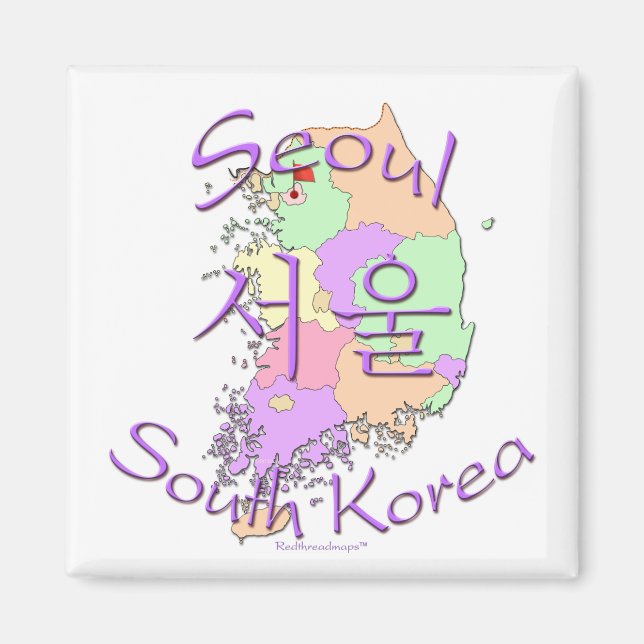 Seoul South Korea Magnet (Front)
