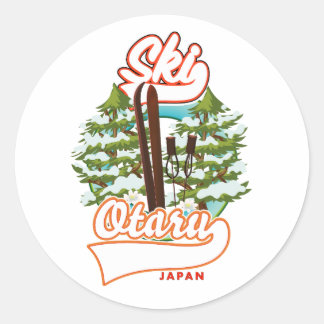 Seoul South Korea Ski logo Coffee Mug Classic Roun Round Sticker