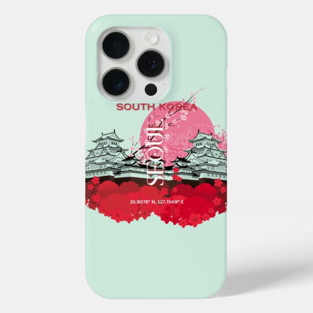 Seoul South Korea Travel Art Case-Mate iPhone Case (Back)
