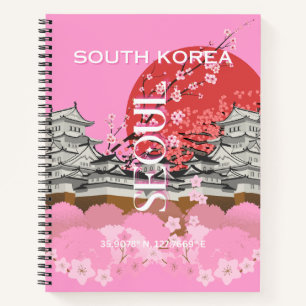 Seoul South Korea Travel Art Notebook