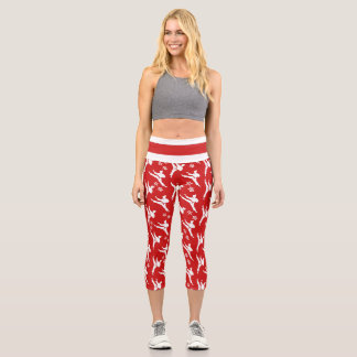 Séoul Spirit Sports Leggings Rouge