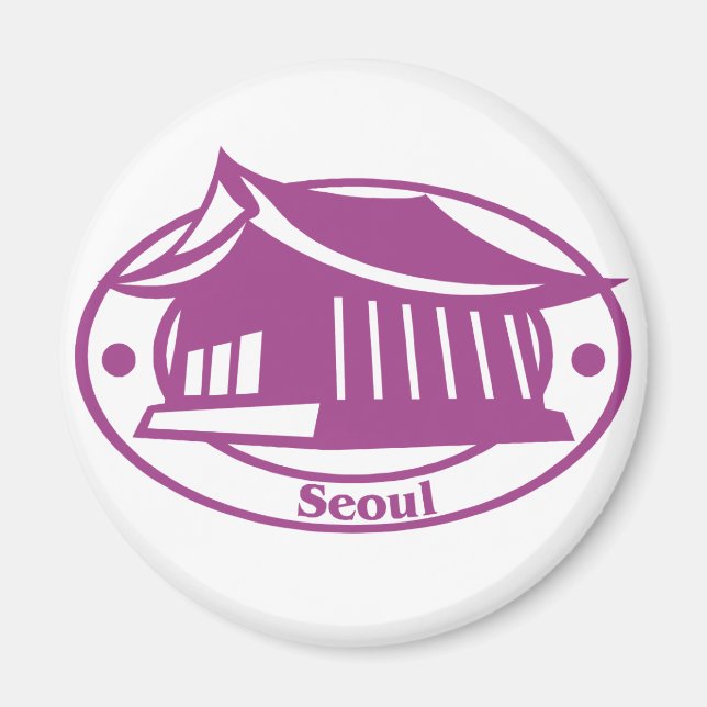 Seoul Stamp Magnet (Front)