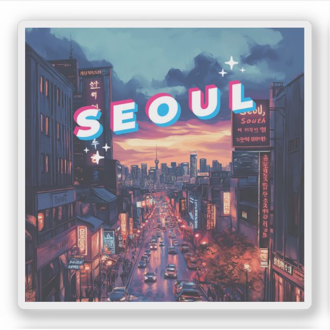 Seoul Sunset: A Vibrant Cityscape Travel (Front)