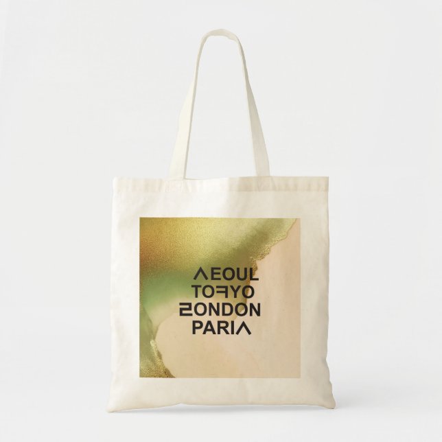 SEOUL TOKYO LONDON PARIS TOTE BAG (Front)