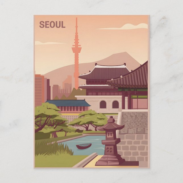 Seoul vintage postcard (Front)