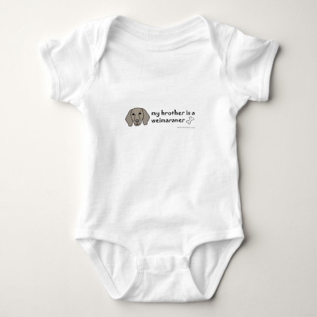 sep4 weimaraner baby bodysuit (Front)