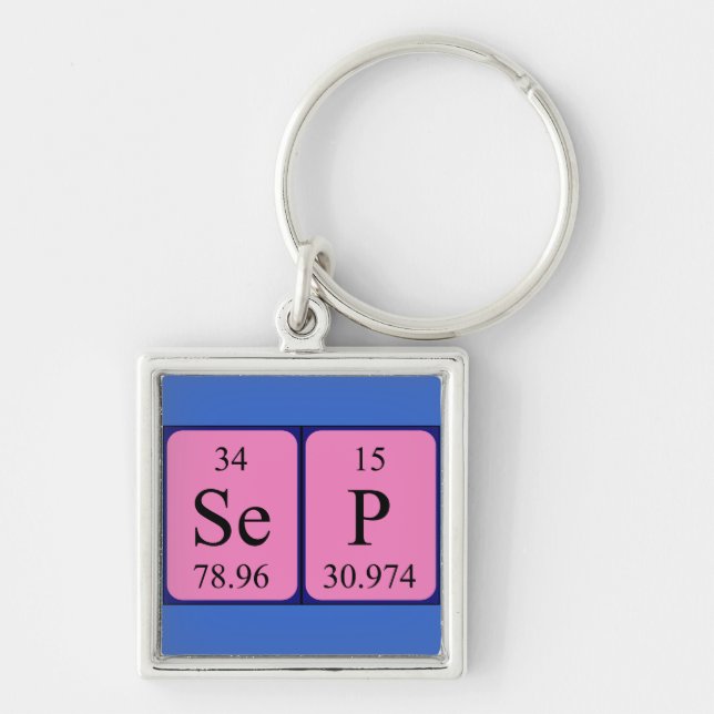 Sep periodic table name keyring (Front)