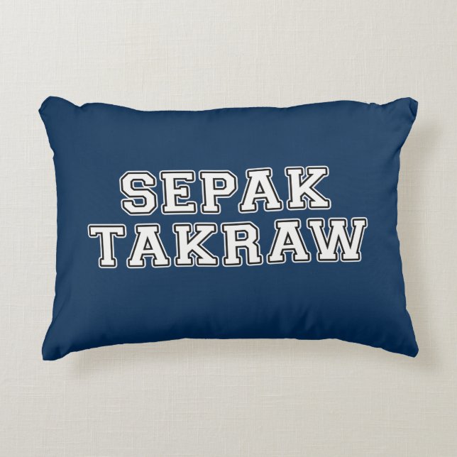 Sepak Takraw Accent Pillow (Front)