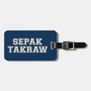 Sepak Takraw Luggage Tag