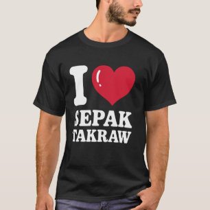 Sepak Takraw Player Sport Foot Volleyball Footvoll T-Shirt