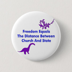 Separation of Church and State 2 Inch Round Button