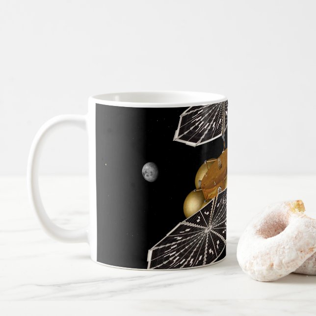 Separation Of Entry Vehicle On A Mars Mission. Coffee Mug (With Donut)