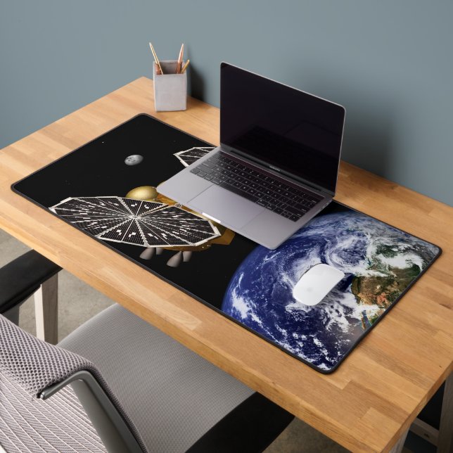 Separation Of Entry Vehicle On A Mars Mission. Desk Mat (Office 2)