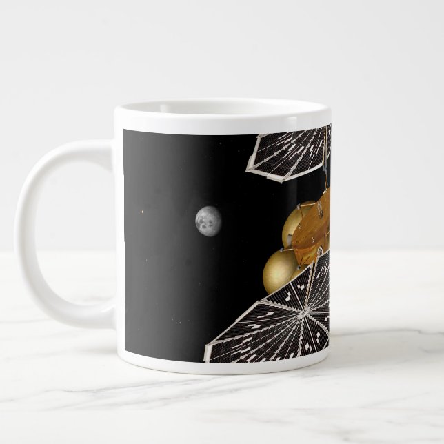 Separation Of Entry Vehicle On A Mars Mission. Large Coffee Mug (Left)