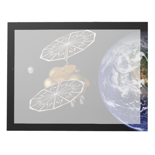 Separation Of Entry Vehicle On A Mars Mission. Notepad (Front)