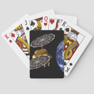 Separation Of Entry Vehicle On A Mars Mission. Playing Cards
