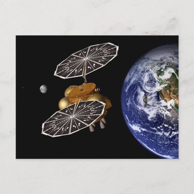 Separation Of Entry Vehicle On A Mars Mission. Postcard (Front)