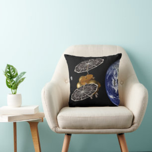 Separation Of Entry Vehicle On A Mars Mission. Throw Pillow