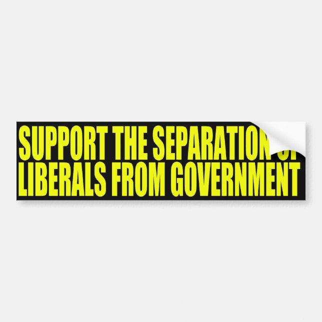 Separation of Liberals From Government Sticker (Front)