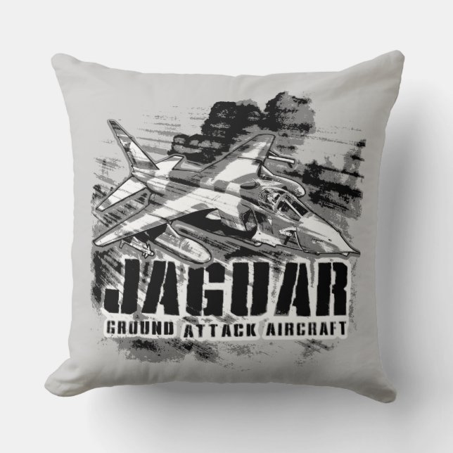 SEPECAT Jaguar Throw Pillow (Front)