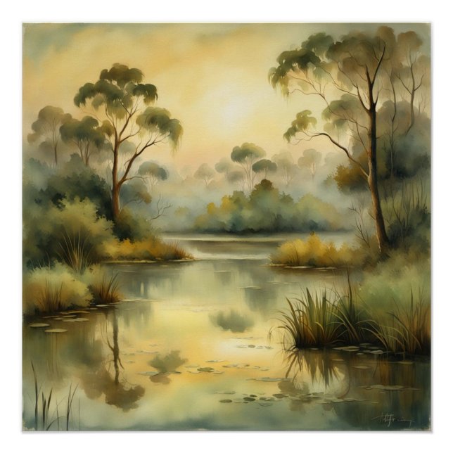 sephia landscape poster (Front)