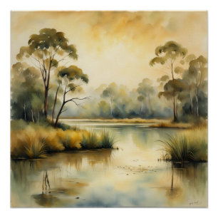 sephia landscape wall art