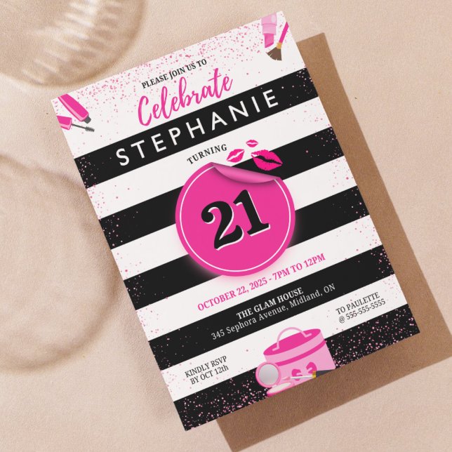 Sephora Theme Birthday Invitation (Creator Uploaded)