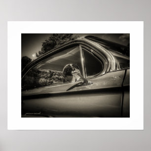 Sepia 1960 Chevrolet Poster Print