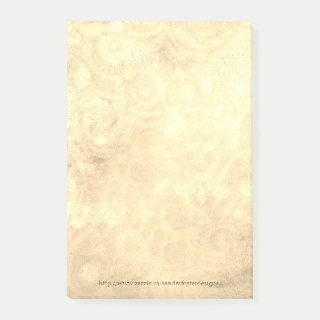 Sepia Abstract Art Post-it Notes (Front)