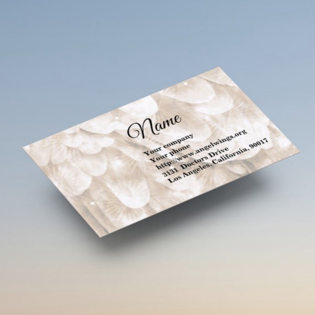 Sepia Angel Wing Business Card (Creator Uploaded)