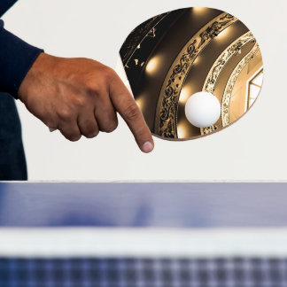 Sepia Architecture Ping Pong Paddle