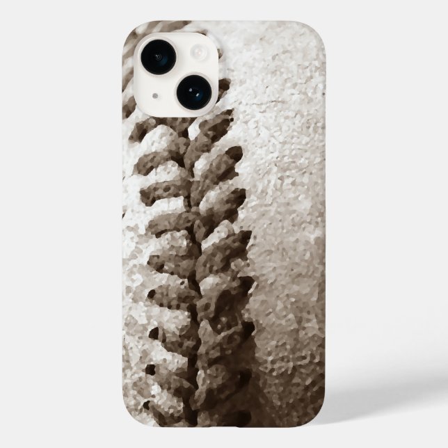 Sepia Baseball Case-Mate iPhone Case (Back)