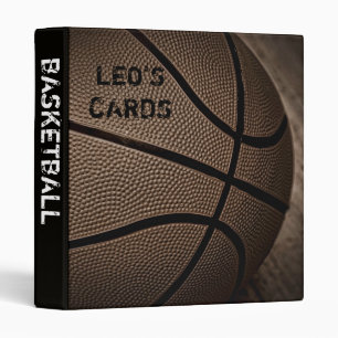 Sepia Basketball 1" Sports Cards Binder