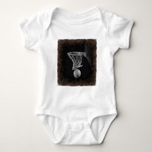 Sepia Basketball Baby Bodysuit