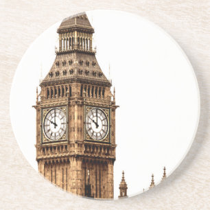 Sepia Big Ben Tower Coaster