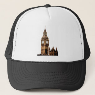 Sepia Big Ben Tower Trucker Hat