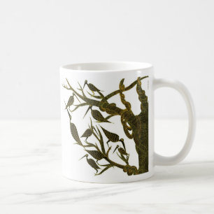 Sepia Birds Mug