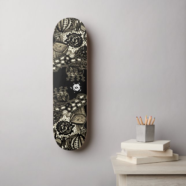 Sepia Black  Skateboard (Wall Art)
