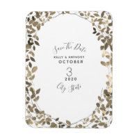 Sepia Botanical Wedding Save The Date