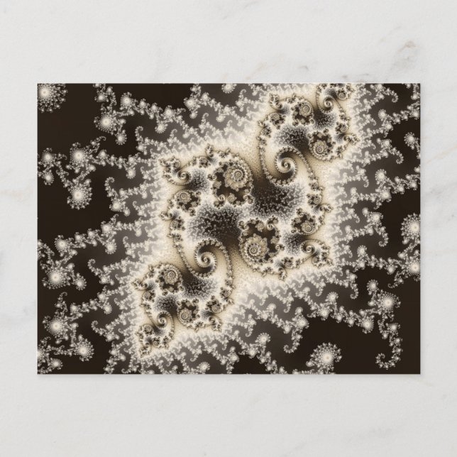 Sepia Brown Jellyfish Postcard (Front)