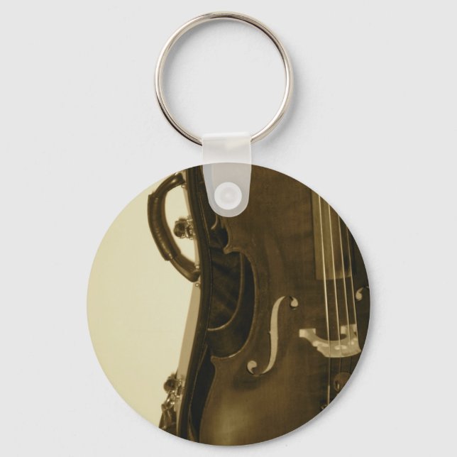 Sepia Cello Keychain (Front)